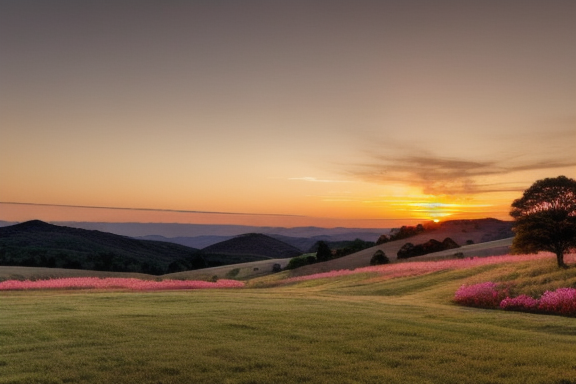 Sunset landscape image